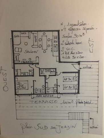 Plan complet du Gîte